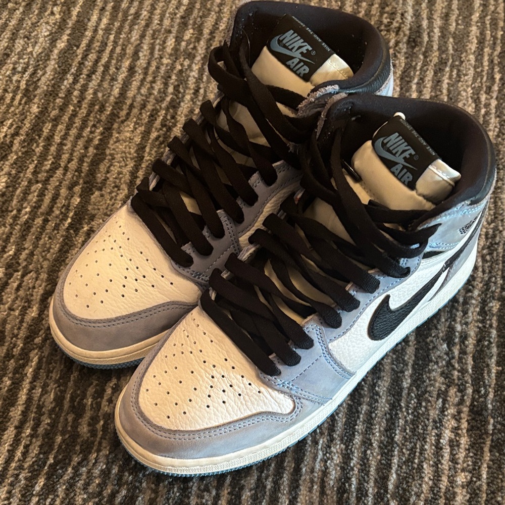 Nike Air Jordan Retro 1 Mid Stadium Blue 6.5Y/8 Womens